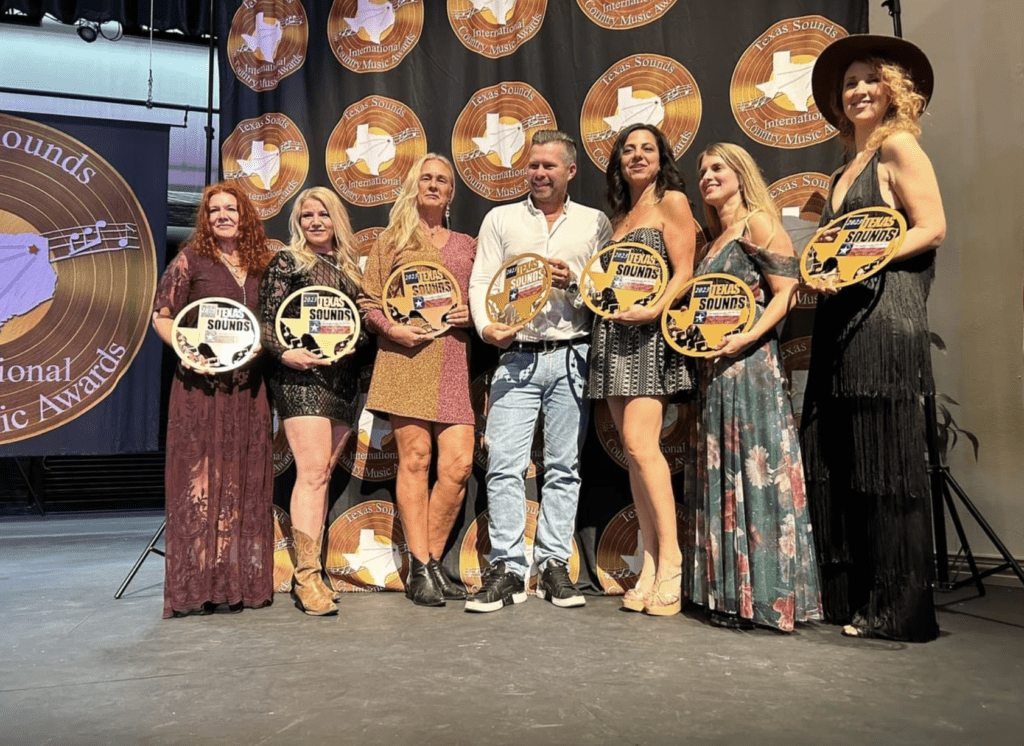 Winners at the Texas Sounds International Country Music Awards 2023