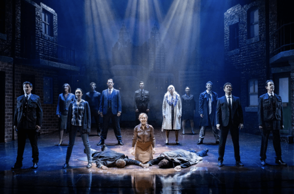 The cast of Blood Brothers UK Tour
