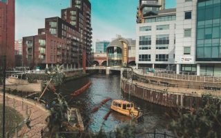 River Aire at Granary Wharf, Leeds. Credit: Tim Lumley
