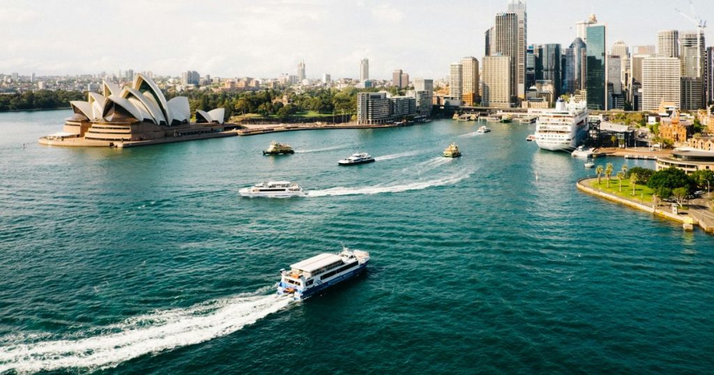 Sydney Harbour skyline with the Sydney Opera House
