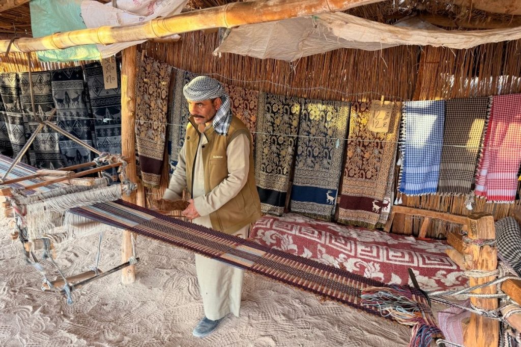 Making souvenirs with camel hair