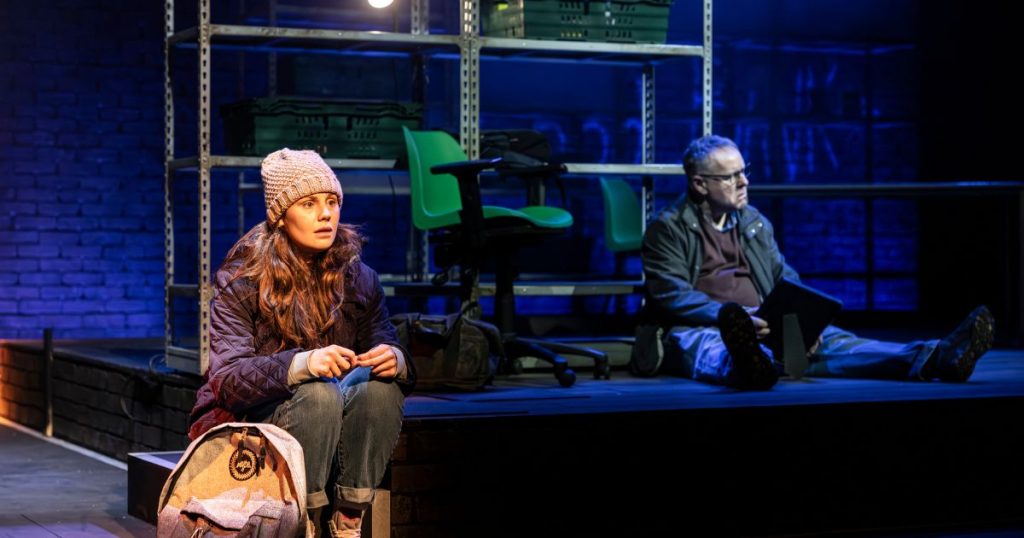 Jodie Wild (Daisy) and David Nellist (Daniel Blake) - Credit - Pamela Raith