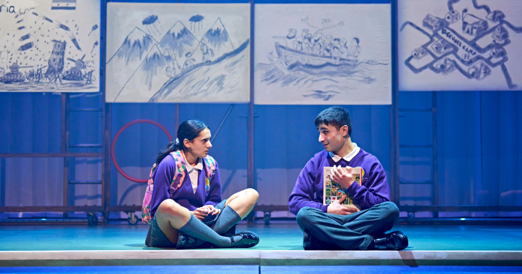 Sasha Desouza Willock (Alexa) and Serkan Avlik (Ahmet) - The Boy at the Back of the Class - Credit - Manuel Harlan