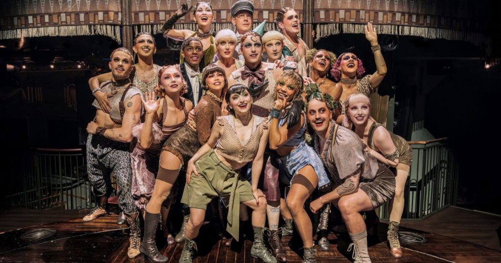 Cast of Cabaret at the Kit Kat Club in London - Credit - Marc Brenner