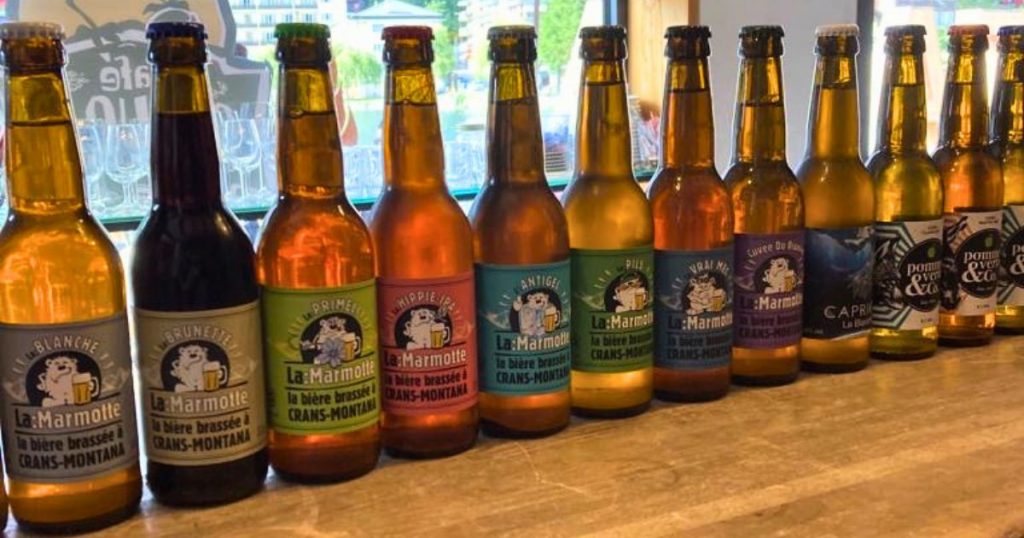 La Marmotte Beer in Crans-Montana - Credit - Rob Stewart